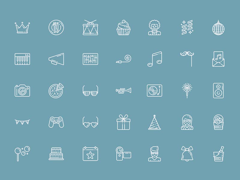 Party Icons Set