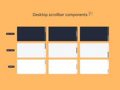 Desktop Scrollbar Components
