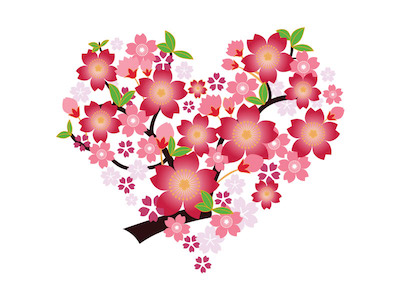 Heart Flowers Wreath