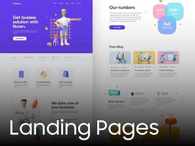 all resources for  landing pages